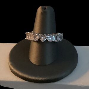 Silver-Tone Eternity Ring